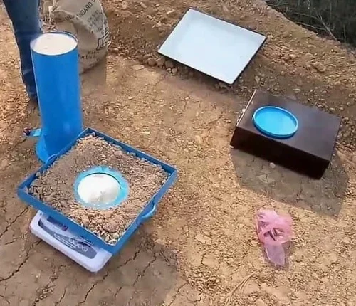 Essai de densité sur site à Tours : méthode du cône de sable